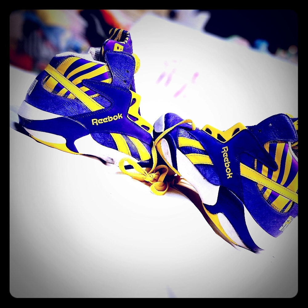 Reebok Shaq Attaq Retro Pump LSU TIGERS!